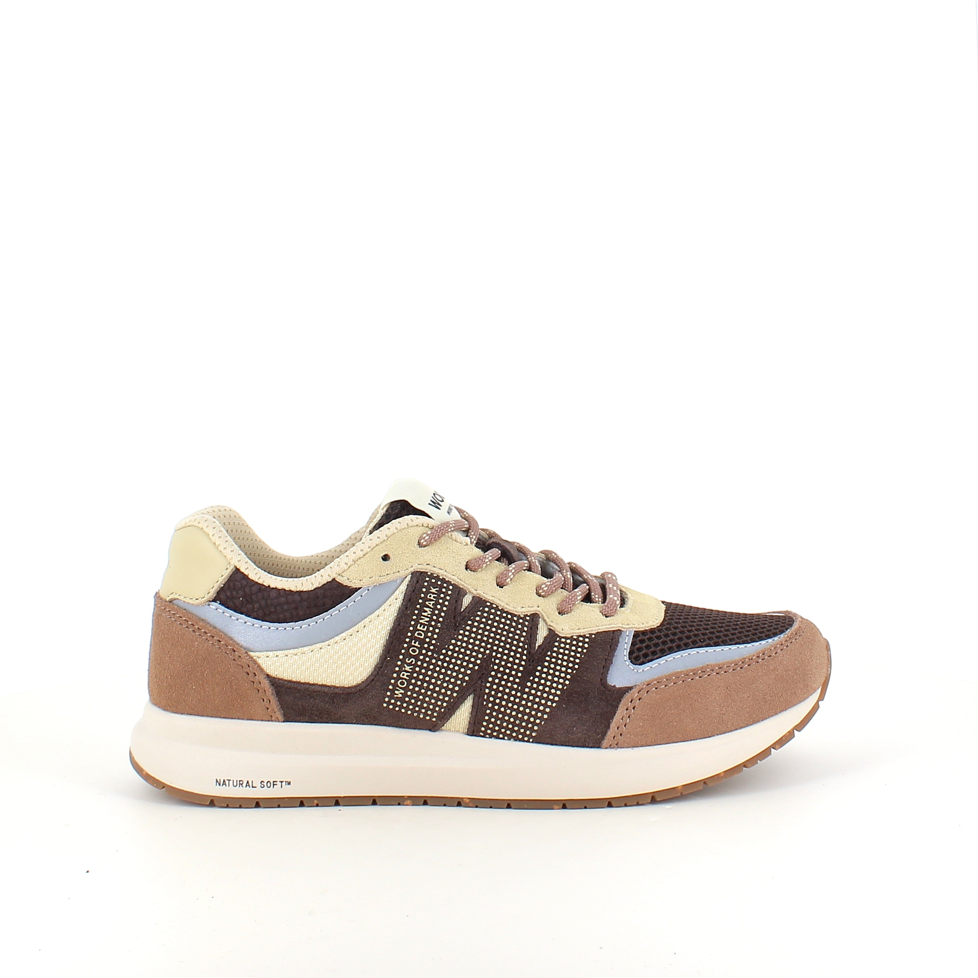 Woden Rigmor Open Mesh – lätt och ventilerande sneaker i Chocolate Multi