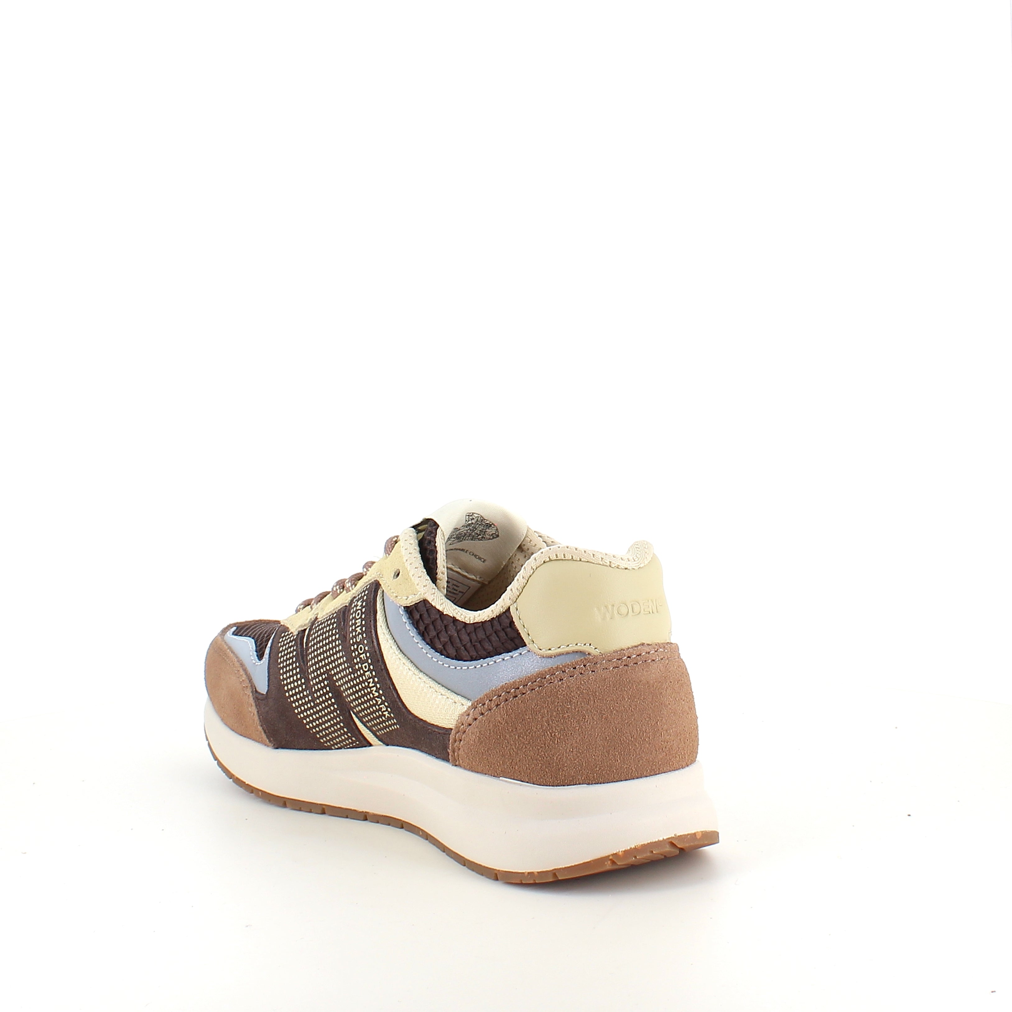 Woden Rigmor Open Mesh – lätt och ventilerande sneaker i Chocolate Multi