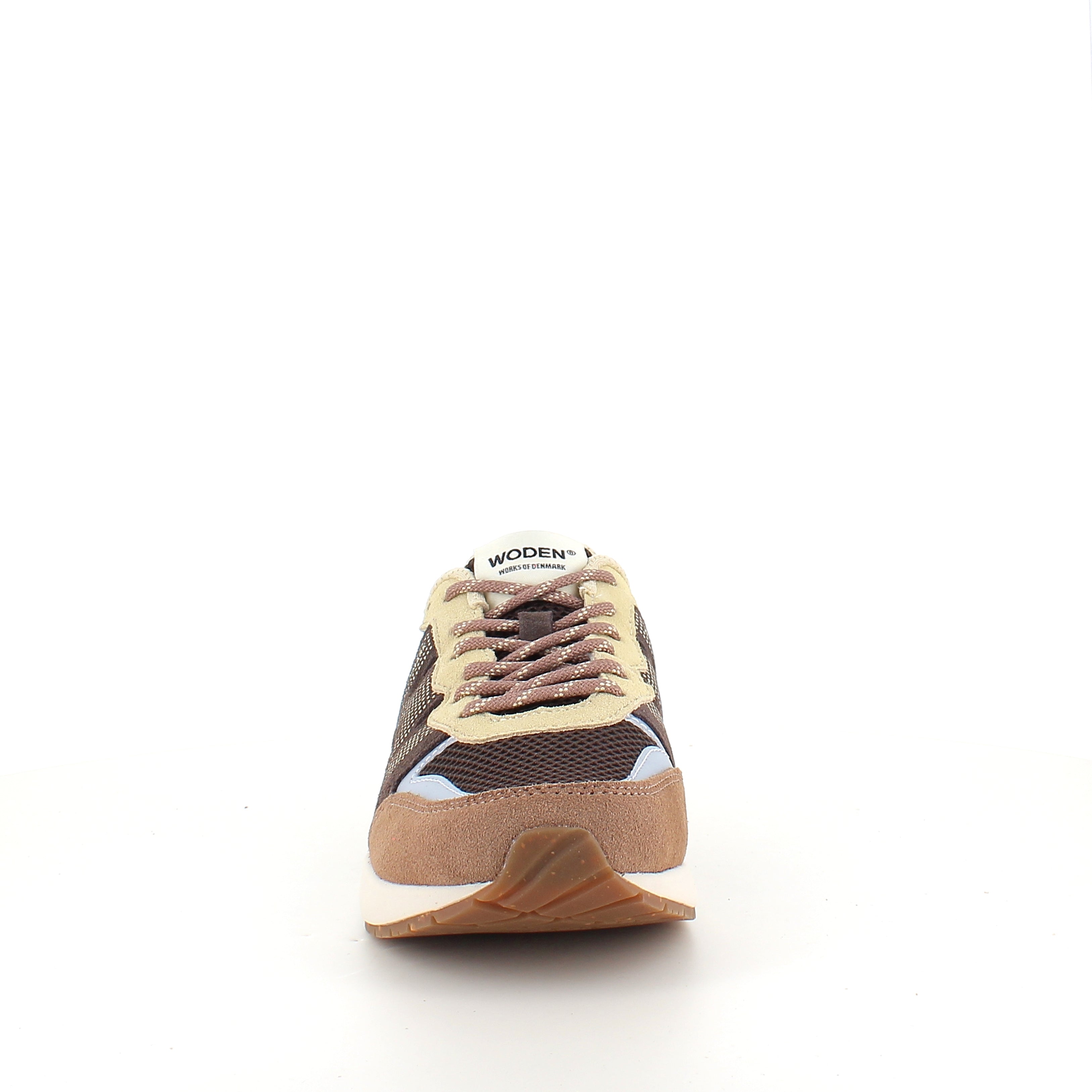 Woden Rigmor Open Mesh – lätt och ventilerande sneaker i Chocolate Multi