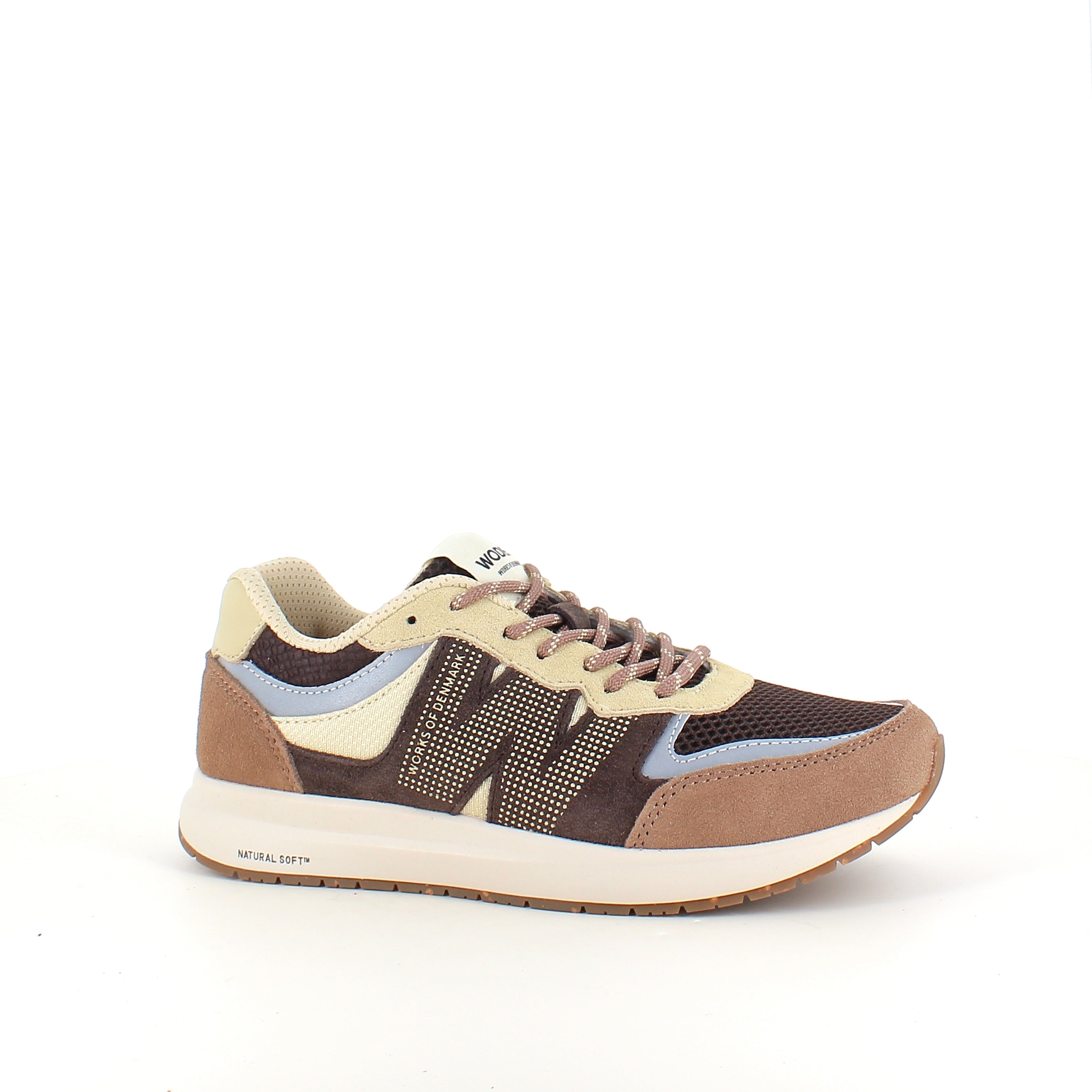 Woden Rigmor Open Mesh – lätt och ventilerande sneaker i Chocolate Multi