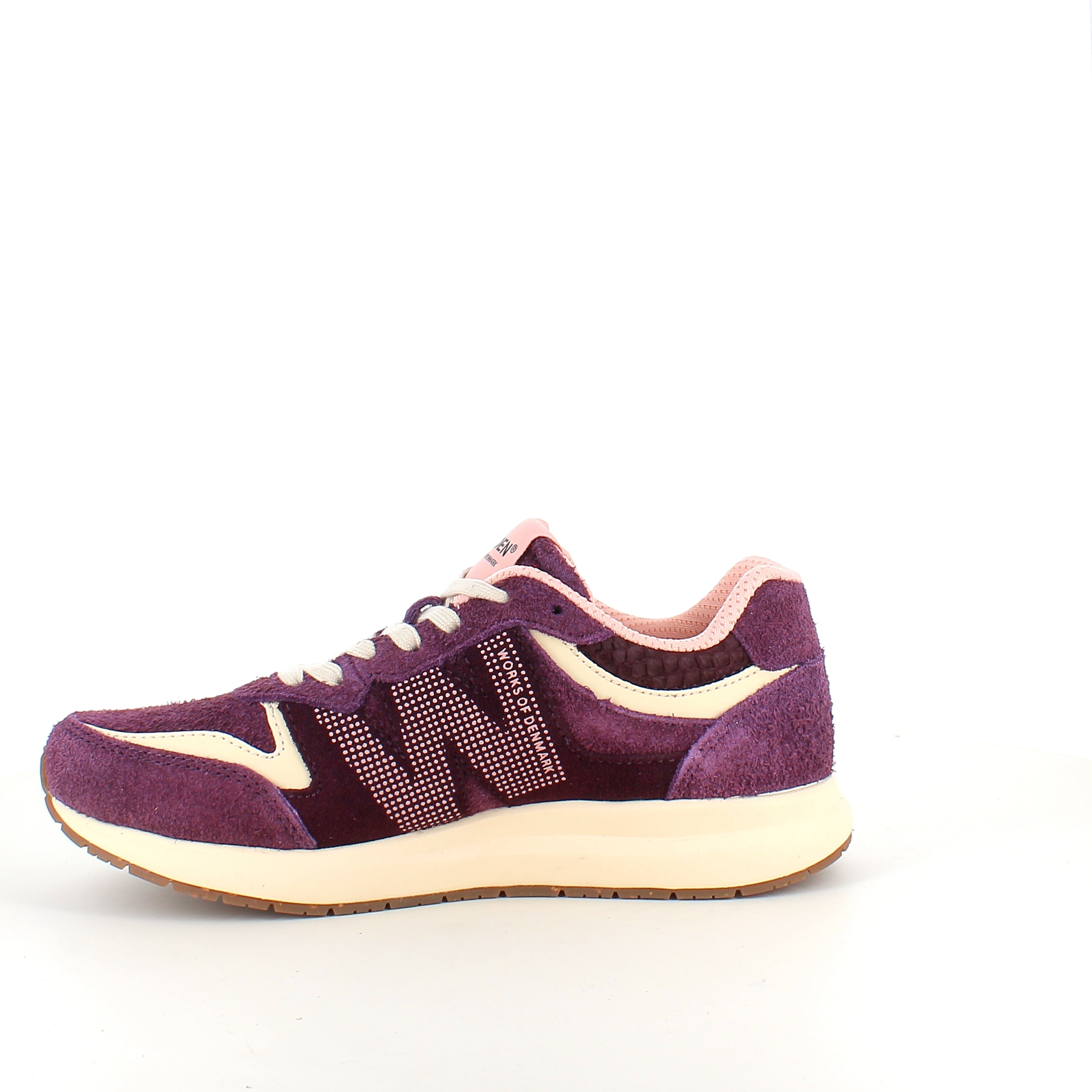 Woden Rigmor Suede – ljungfärgad sneaker i mocka med mjuk komfort