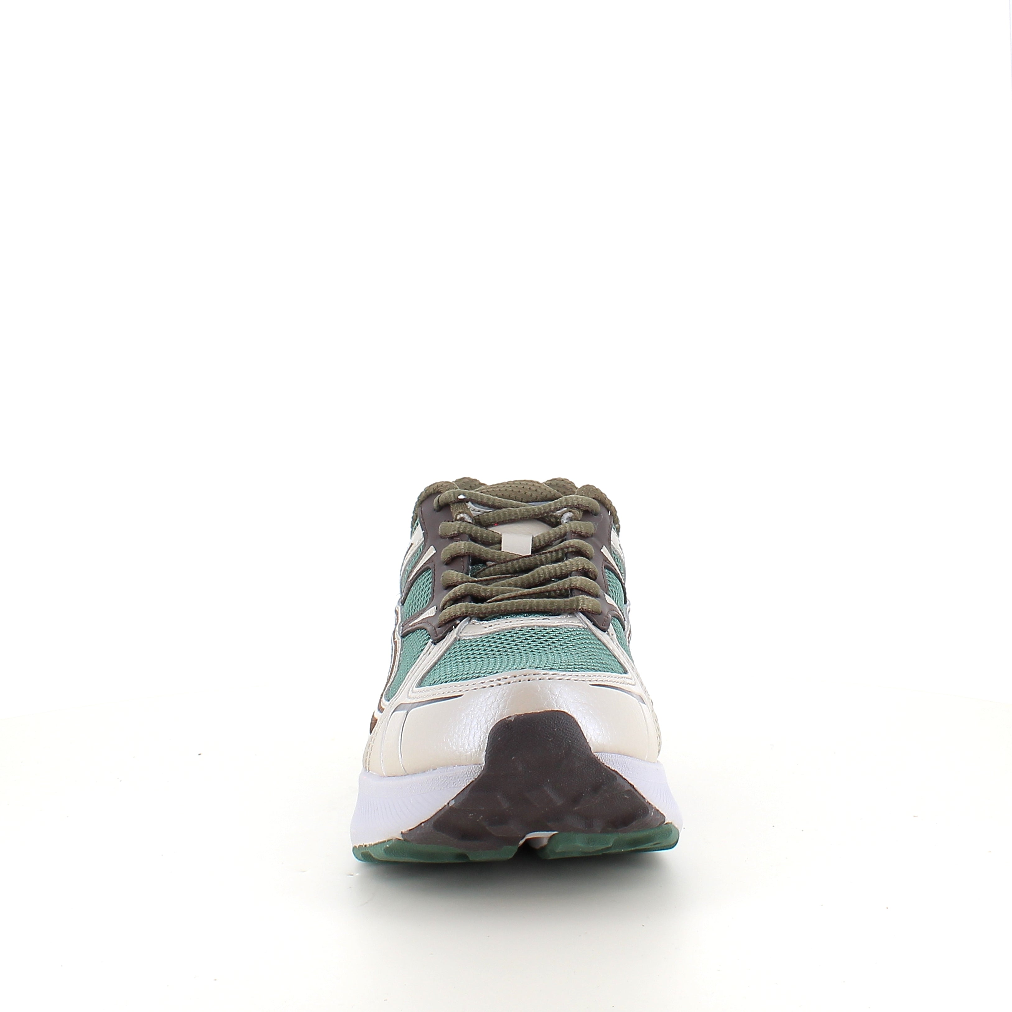 Woden Freja Runner – olivgrön/brun sneaker med lätt rullsula