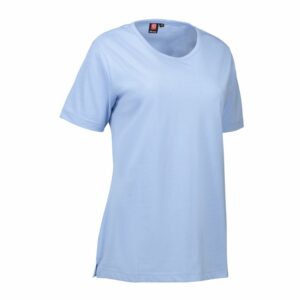 Nybo Ljusblå Dam Pro Wear T-shirt, Slitstark, Figursydd