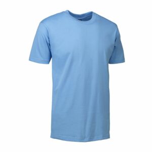 Nybo Ljusblå Herr Basic T-shirt — Behåller formen, slitstark