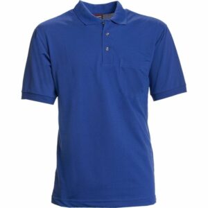 Nybo Kungablå Herr Basic Polo Shirt, Bröstficka, Slitstark