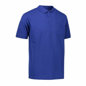 Nybo kungsblå herr Prowear-polo, extra slitstark, med bröstficka