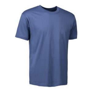 Nybo Indigo Herre Basic T-Shirt — Behåller formen, klassisk modell