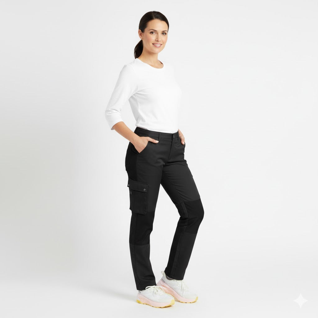 Nybo Sort Unisex New Gen Bukser, 4-vägs stretch, justerbar resår