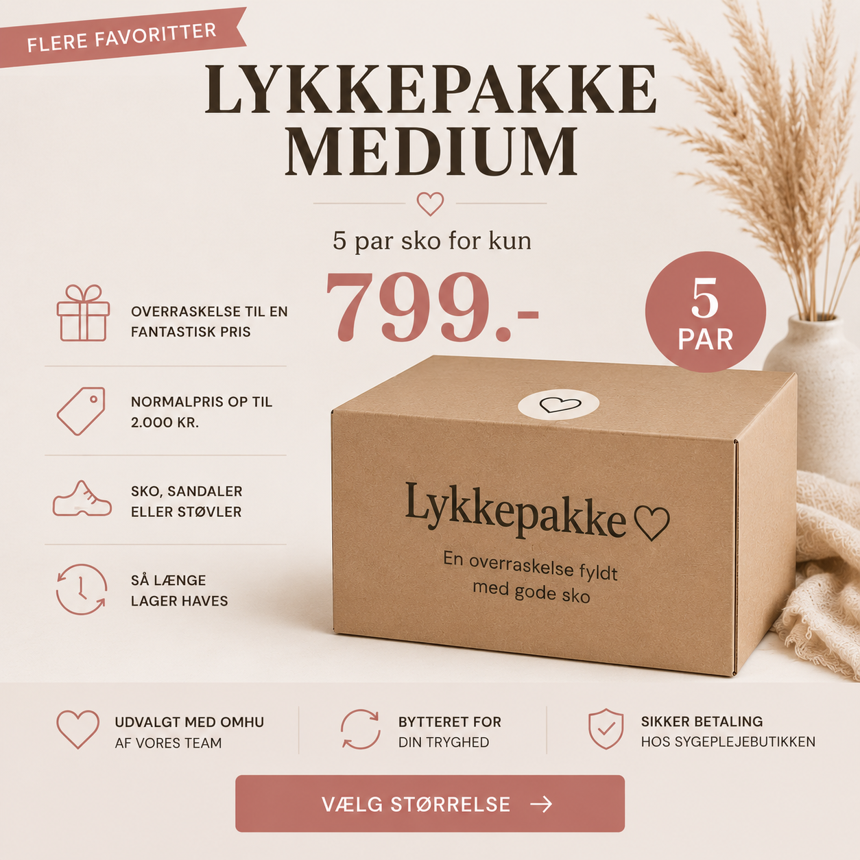 Lyckopaket mellan