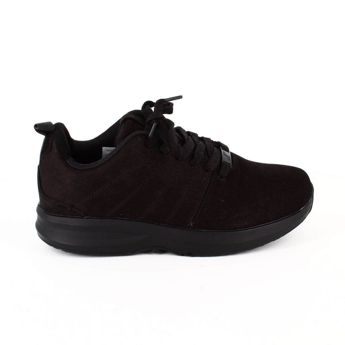 Svarta Gaitline sneakers i nubuckläder