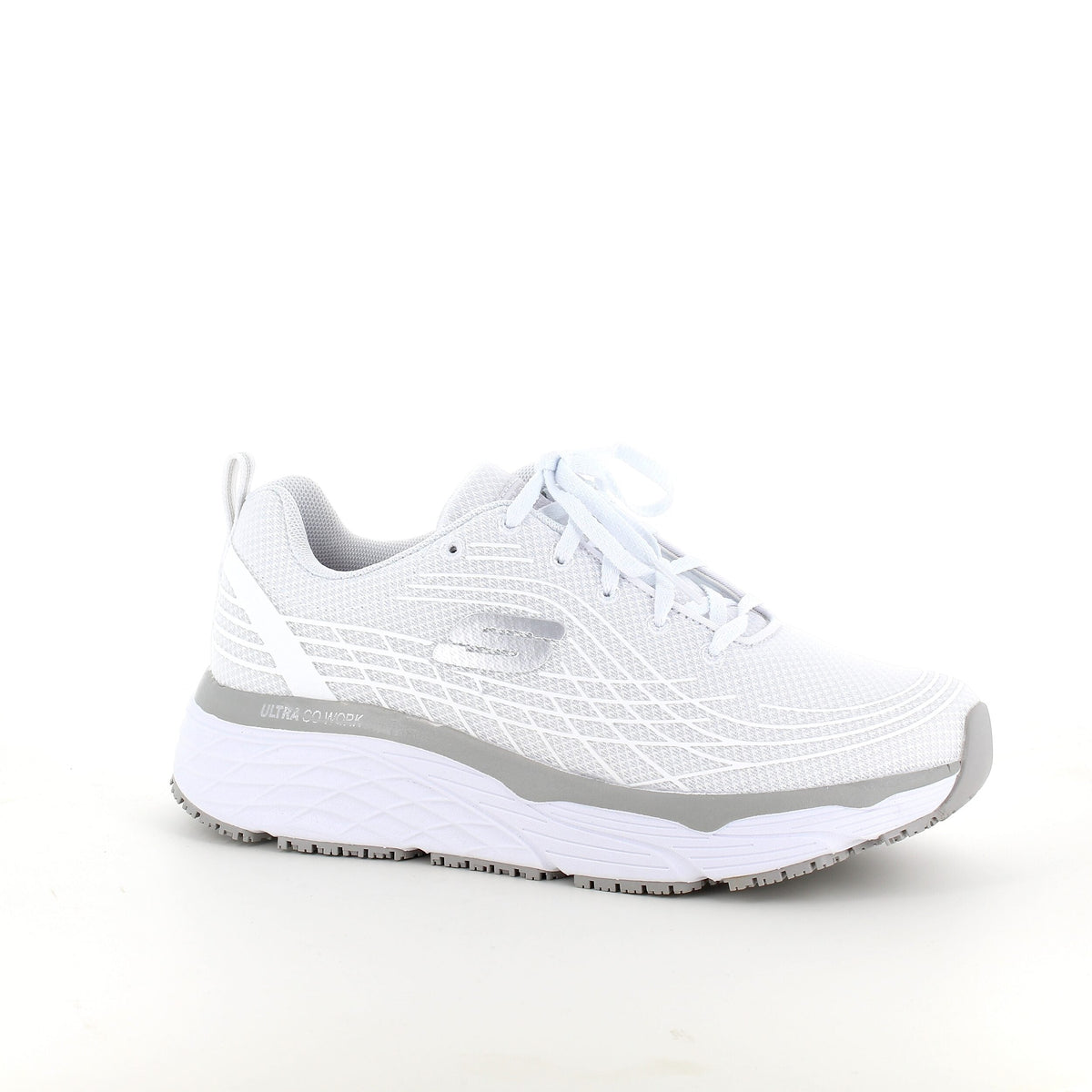 Skechers Work med max cushioning-sulor, vit
