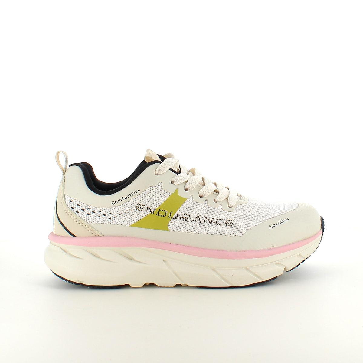Andningsbara Endurance Comfortfit-sneakers med rosa detaljer