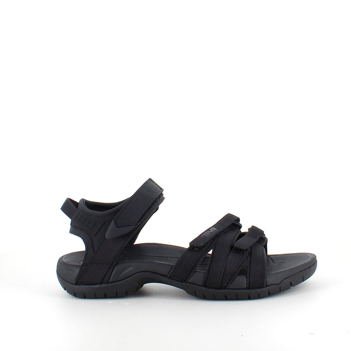 Teva Tirra – smart svart sandal från Teva med bra fotvalvsstöd