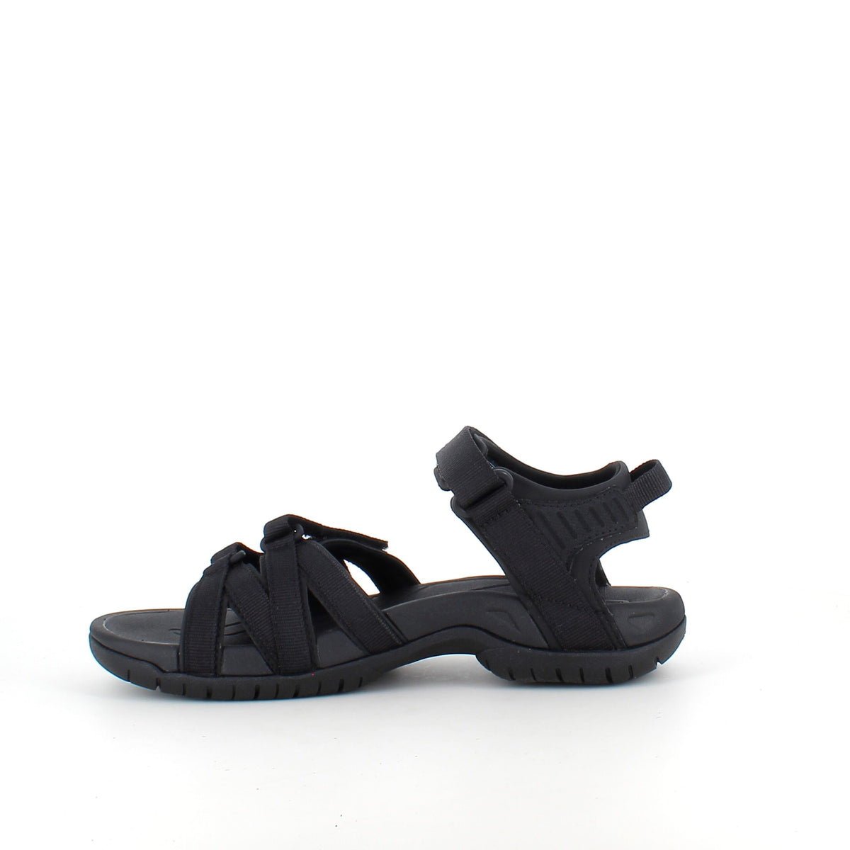 Teva Tirra – smart svart sandal från Teva med bra fotvalvsstöd