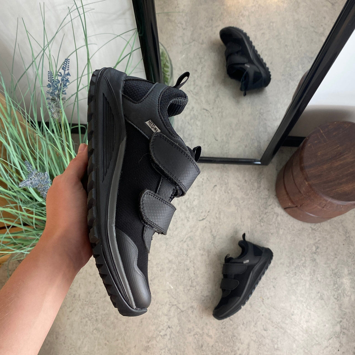 Green Comfort-skor med kardborreband