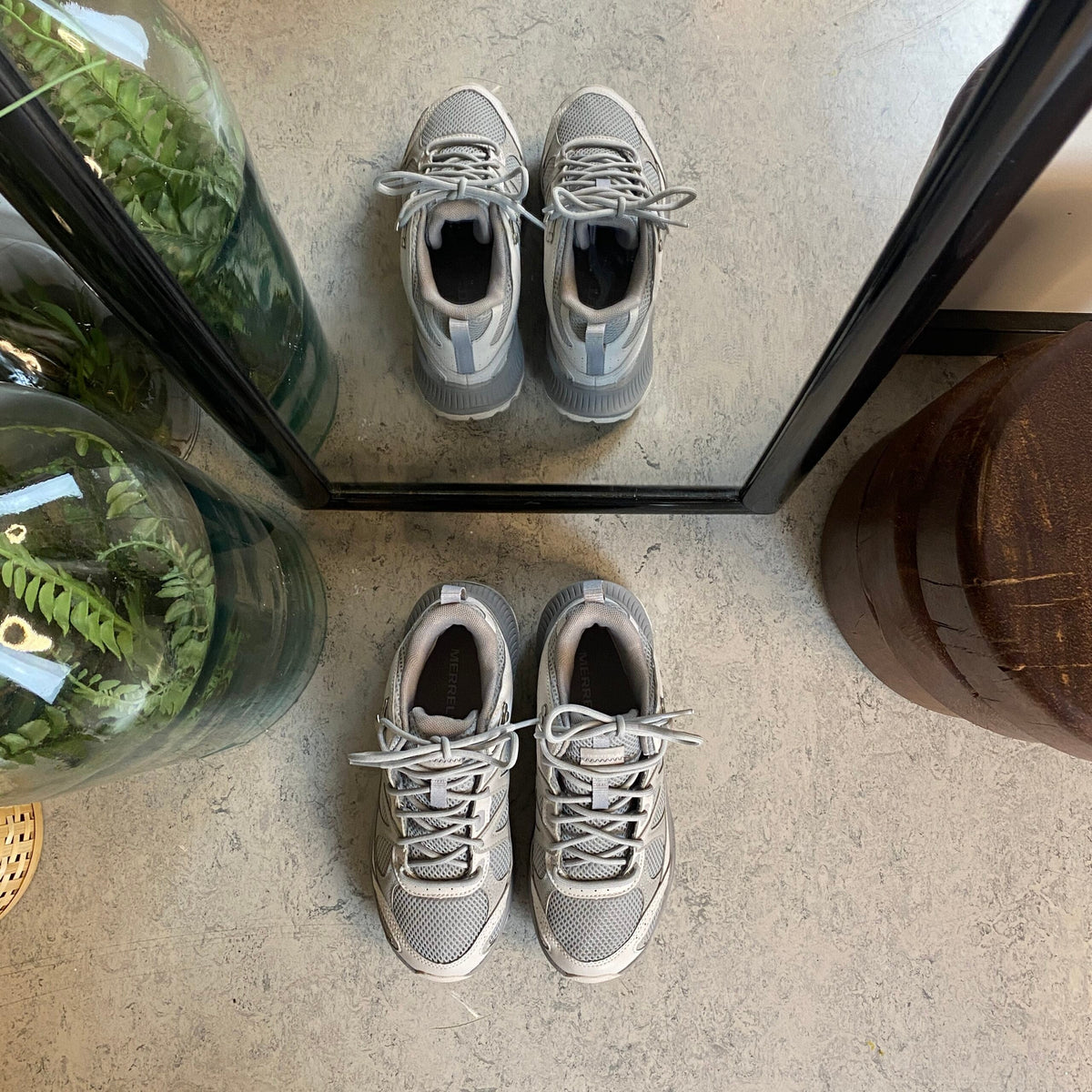 Vattentät Merrell vandringssko med andningsbart mesh och stel gång