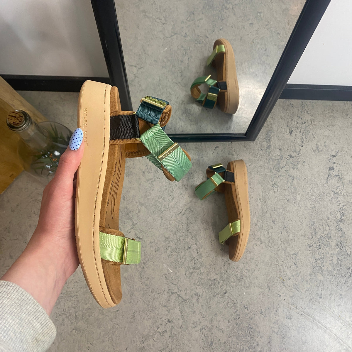 Line – Apple Green Multi – WODEN-sandal