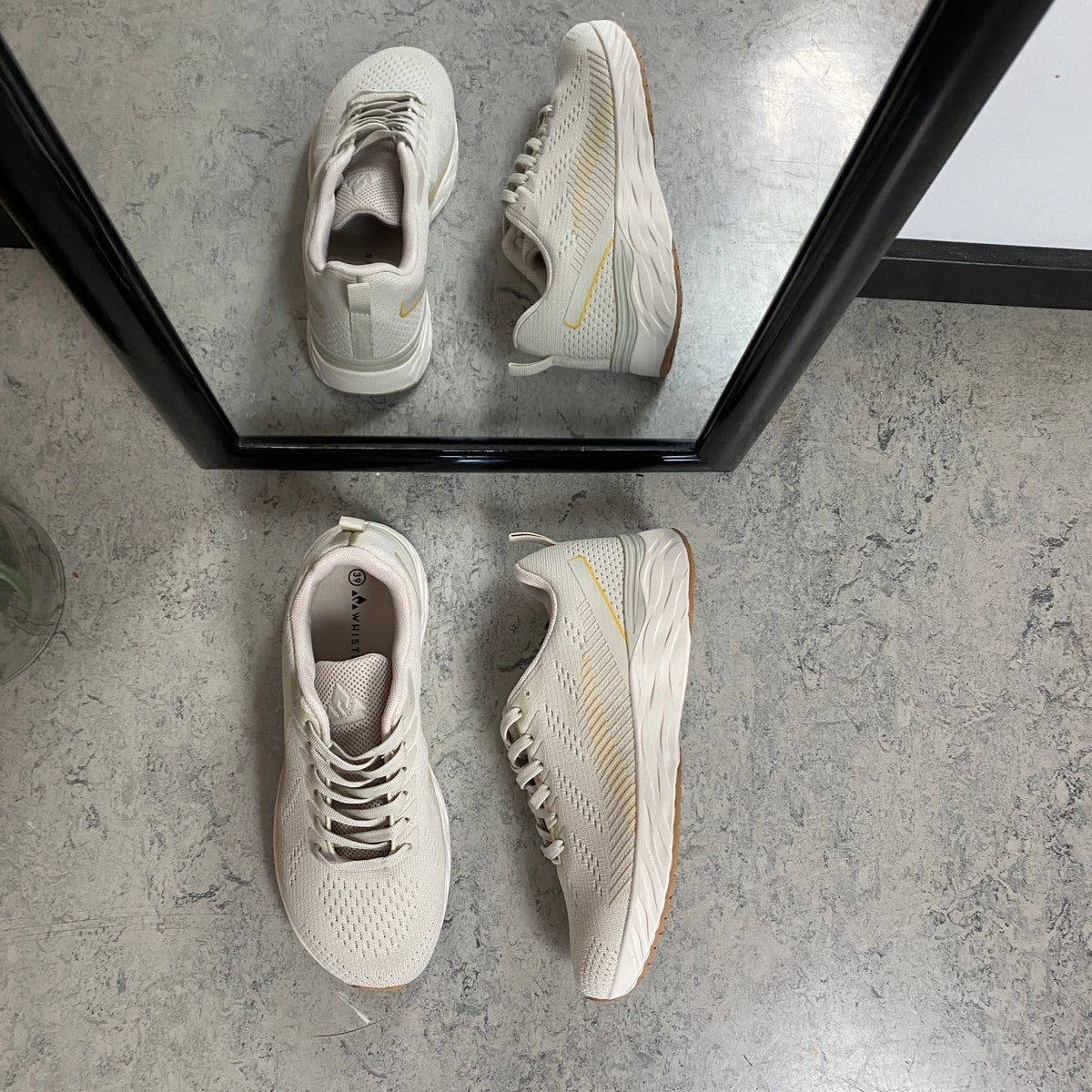 Linares W Wide Fit Shoe – beige lättviktsko med extra bredd