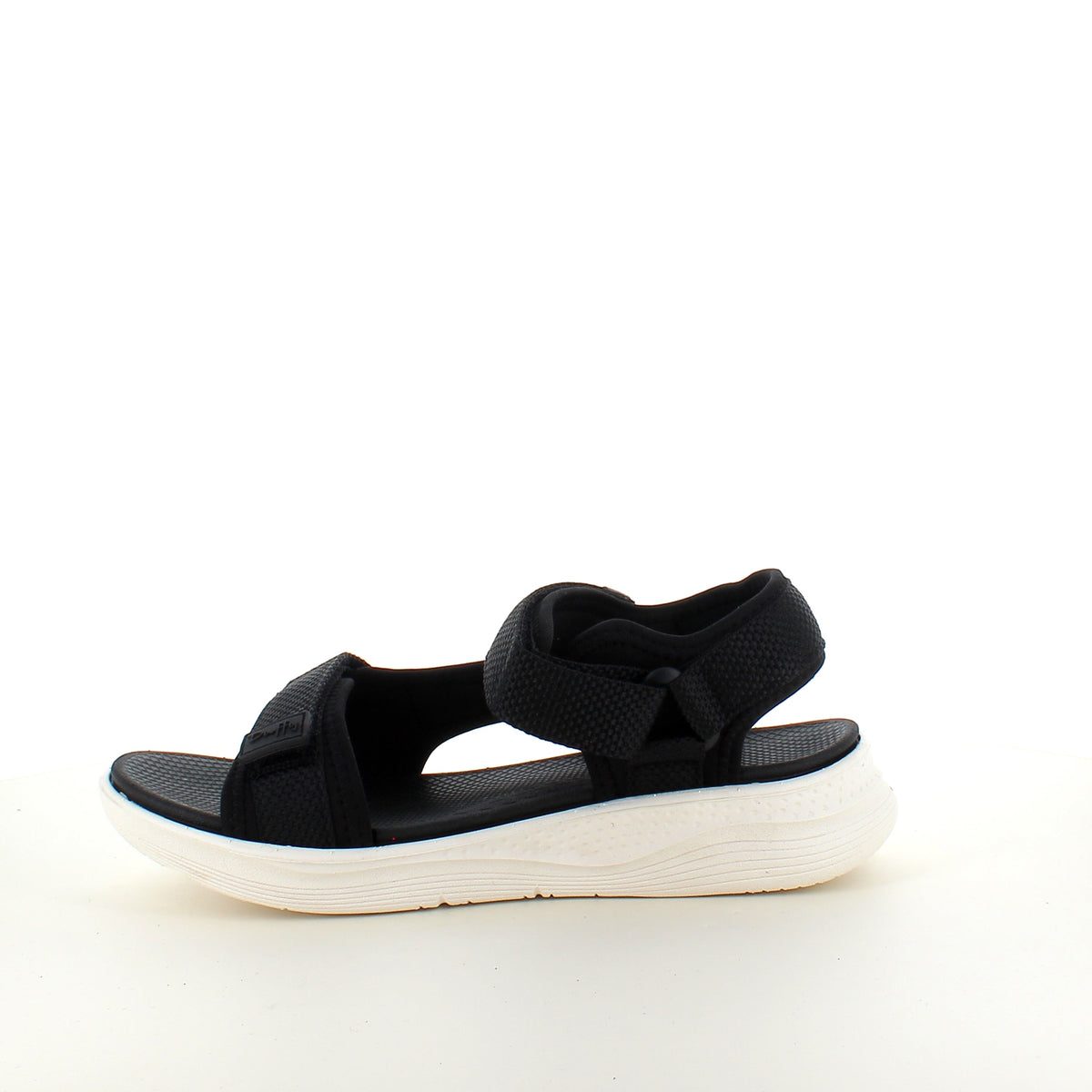 Svart bekväm sandal med justerbara remmar & lätt stötdämpning