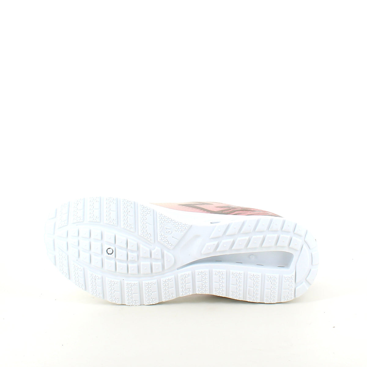 Beige lätta sneakers i mesh med stötdämpande sula