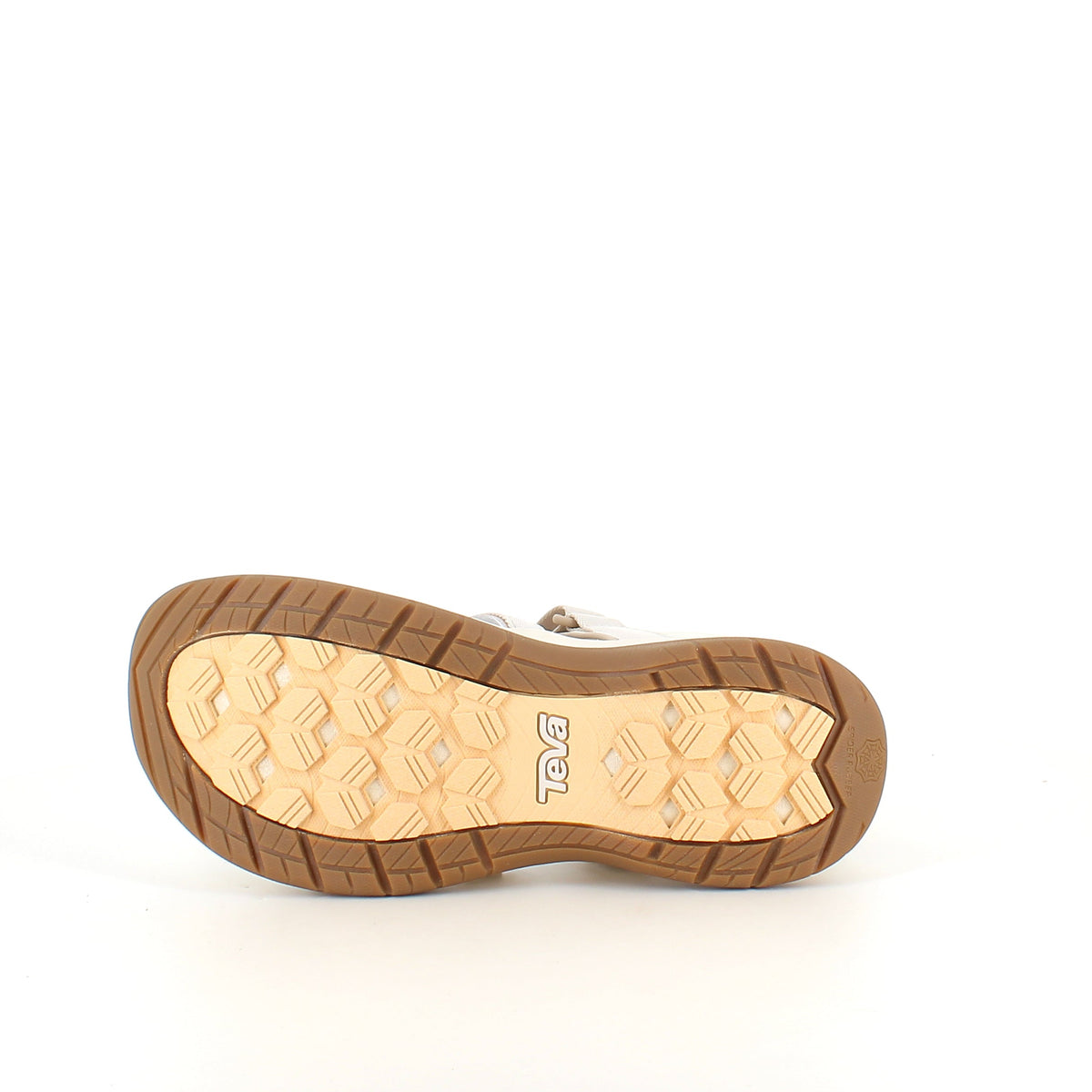 Beige Teva Tirra stängd sandal med tåskydd och stötdämpning