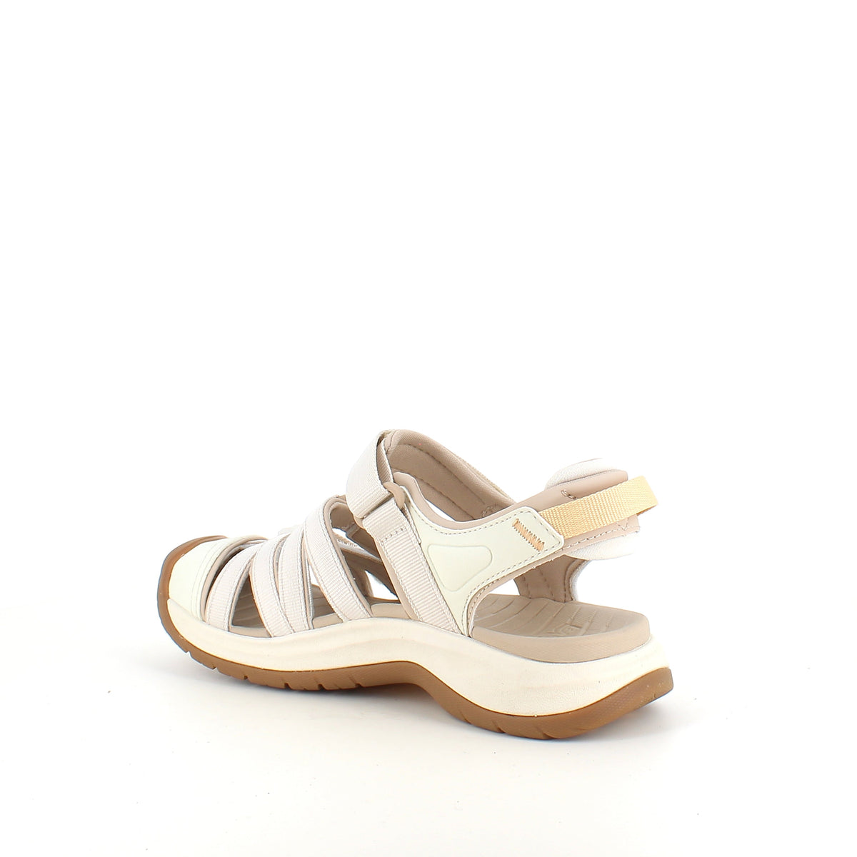 Beige Teva Tirra stängd sandal med tåskydd och stötdämpning