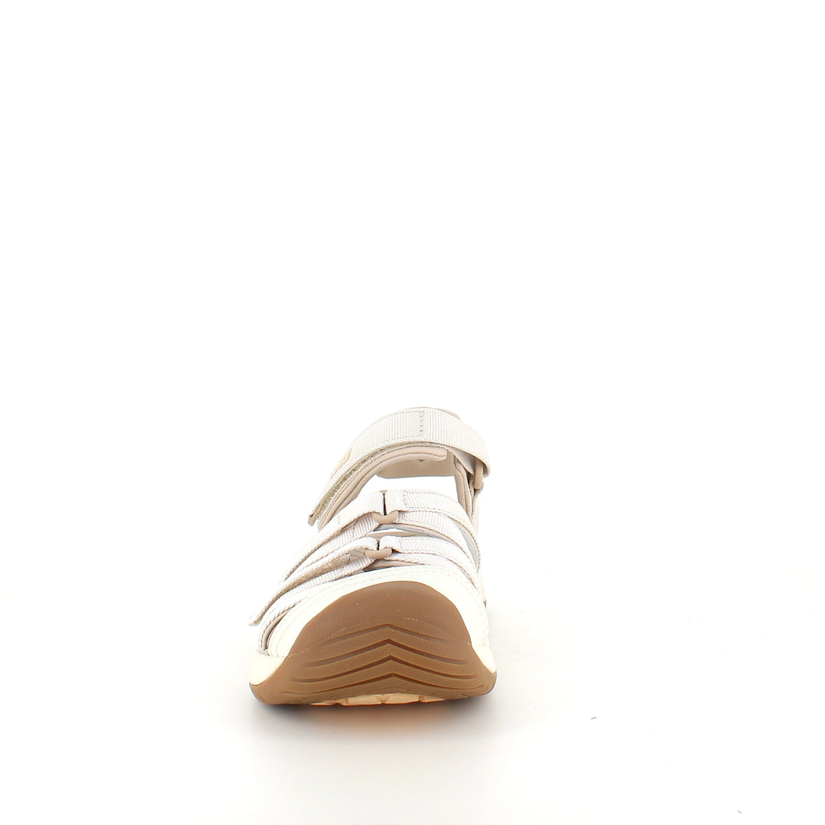 Beige Teva Tirra stängd sandal med tåskydd och stötdämpning