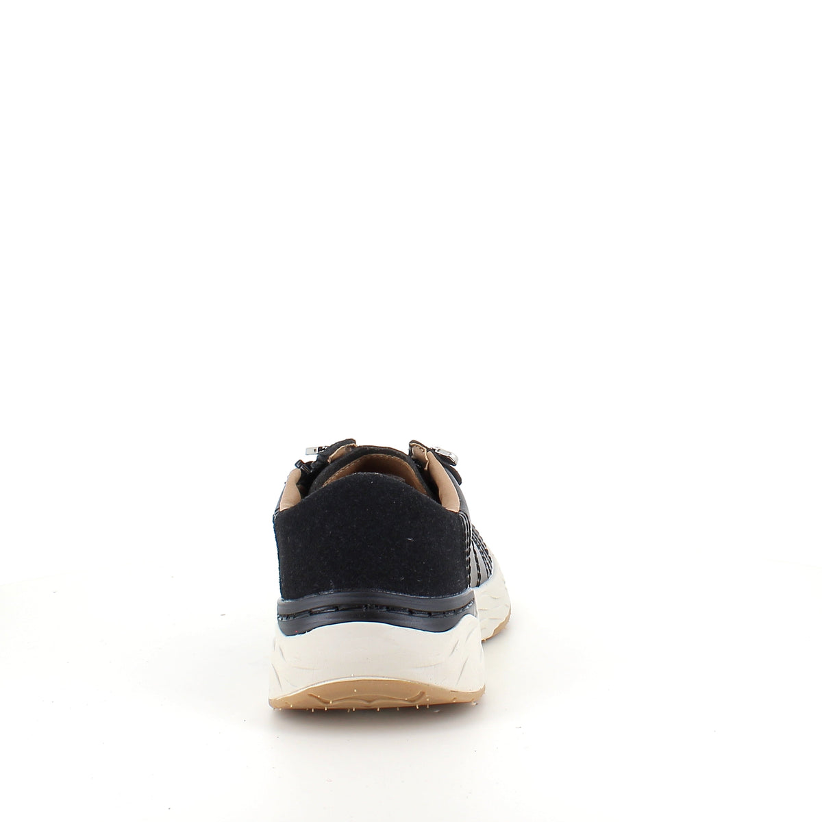 Svart Whistler-sneaker med stötdämpning och praktisk dragkedja