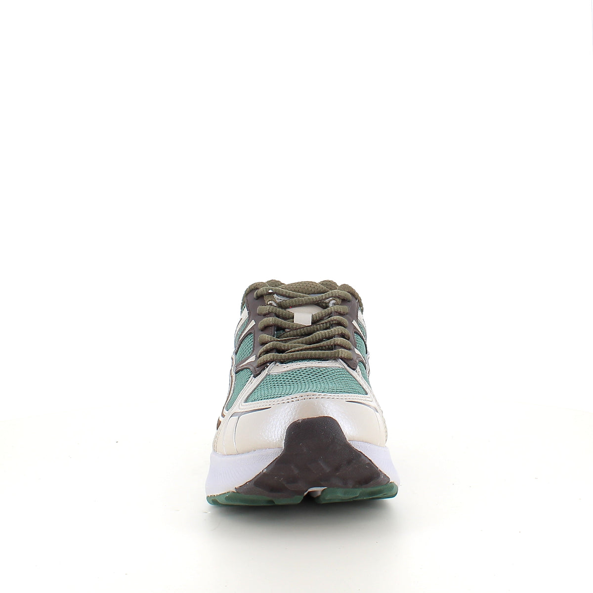 Woden Freja Runner – olivgrön/brun sneaker med lätt rullsula
