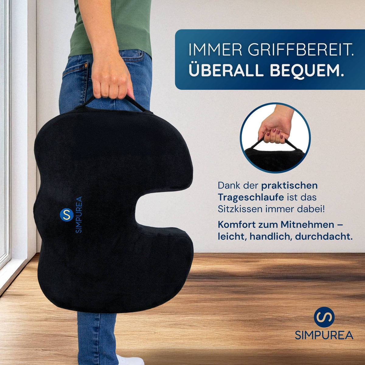 Koala ortopedisk sittdyna – ergonomiskt stöd med gel och memory foam