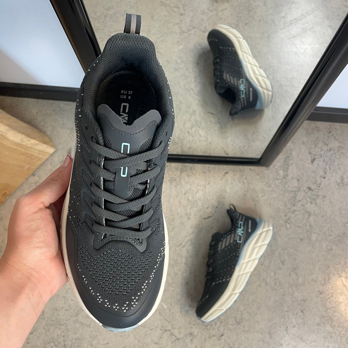 CMP Rahmsy WP – grå vattentät sneaker med stötdämpning