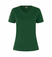 Grön dam t-shirt med v-ringning