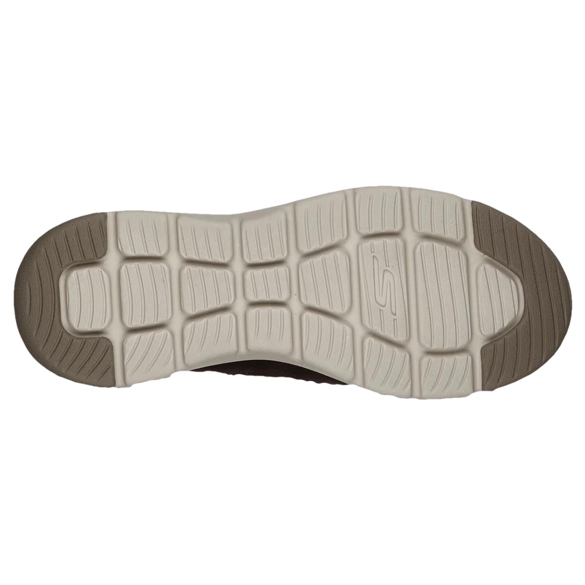 Brun ankelboots med dragkedja från Skechers