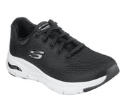Svart sneaker med stödjande innersula från Skechers