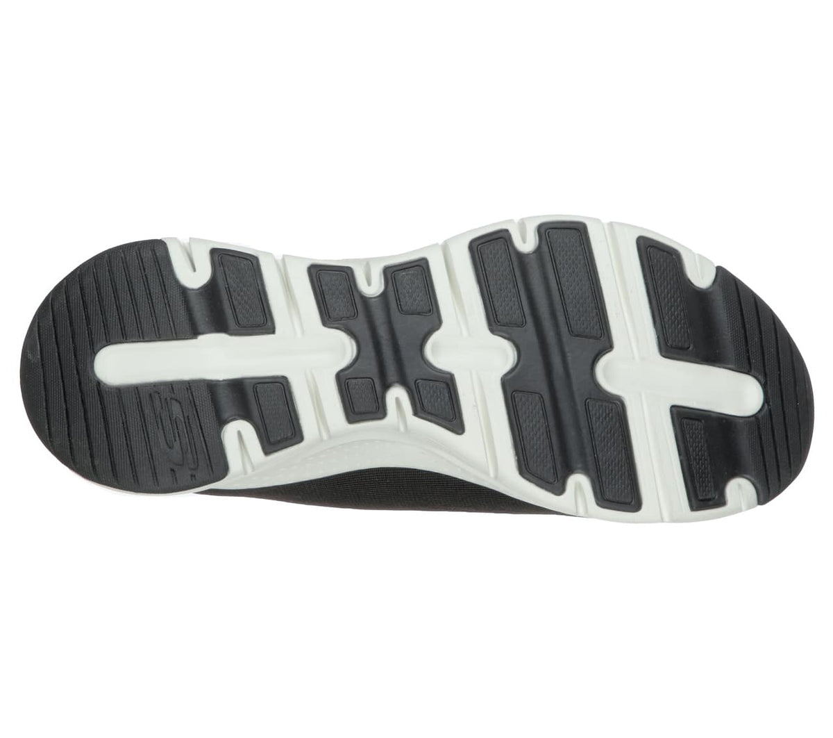 Svart sneaker med stödjande innersula från Skechers