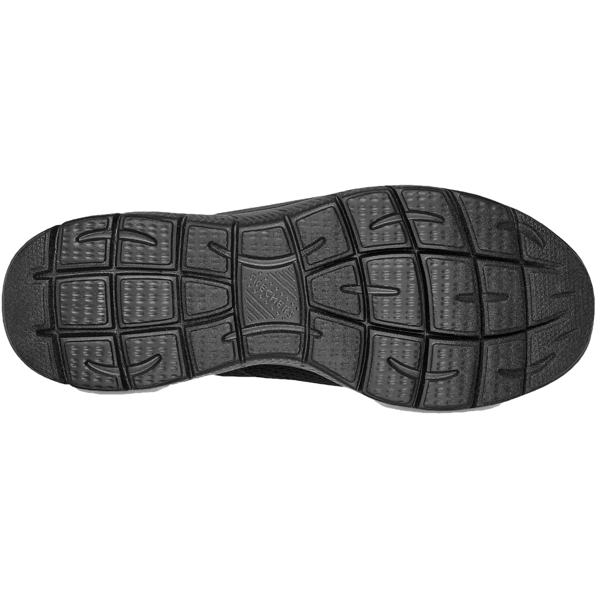 Svarta slip-on-skor i mesh för herr från Skechers