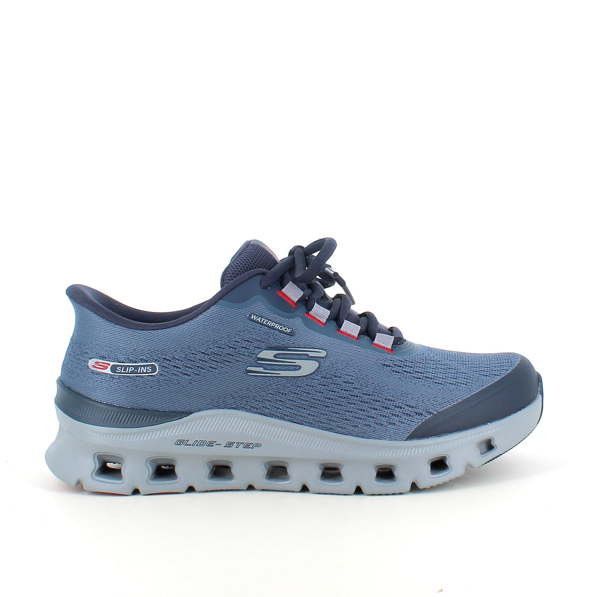 Blå Skechers Glide-Step Pro – vattentäta Slip-ins skor med Memory Foam