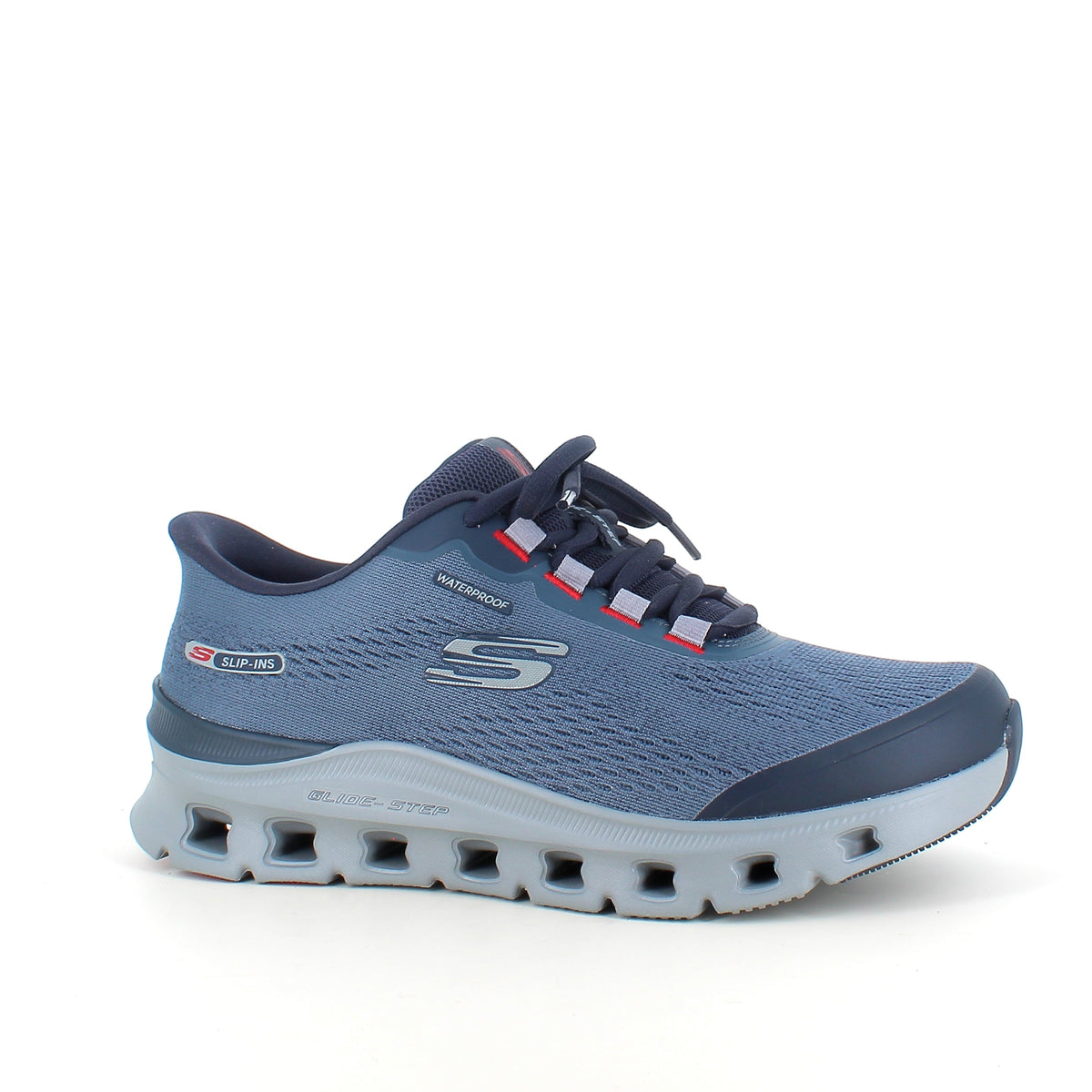 Blå Skechers Glide-Step Pro – vattentäta Slip-ins skor med Memory Foam