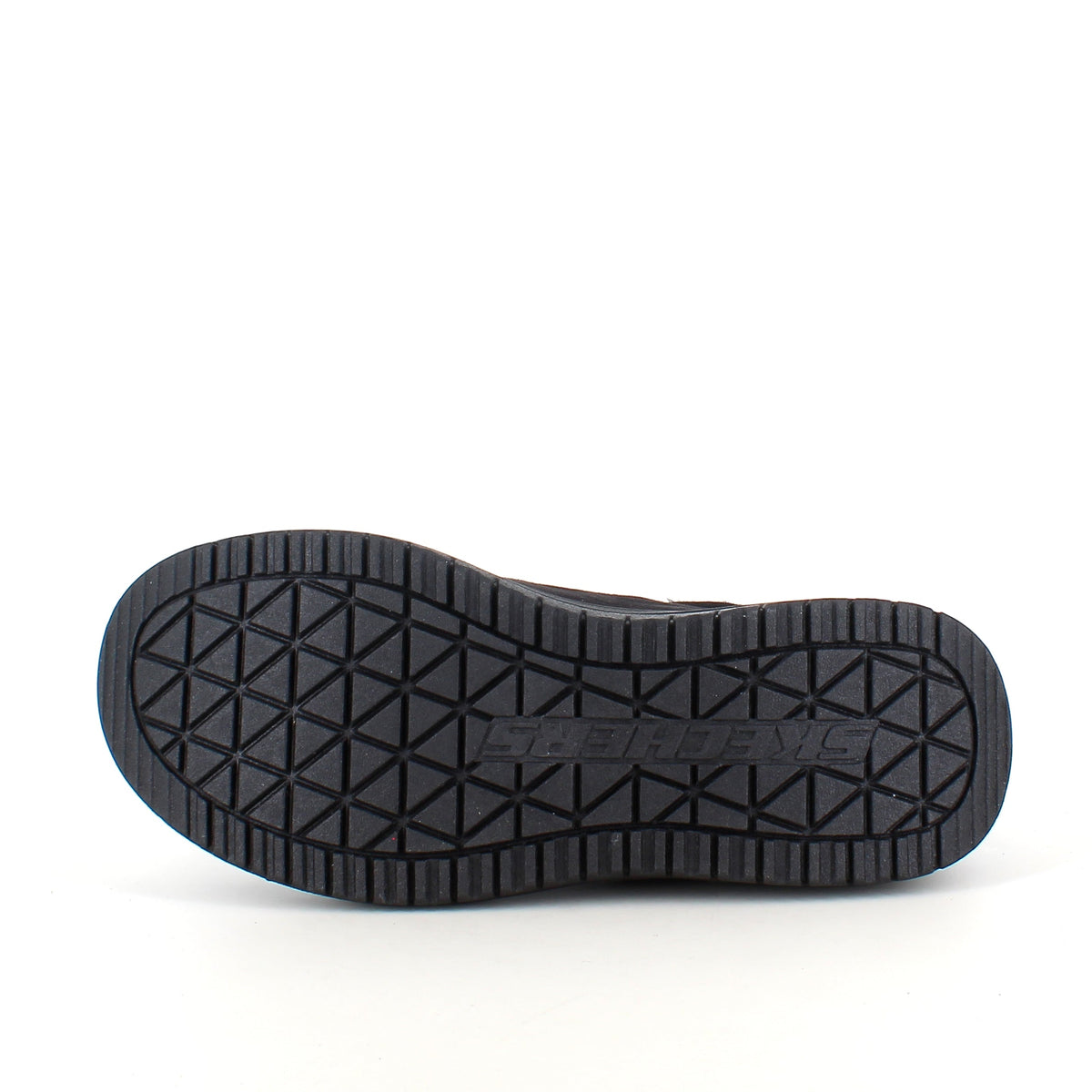 Skechers slip-on-tofflor i svart – varm och rymlig passform