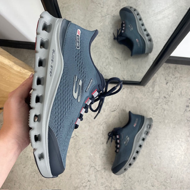 Blå Skechers Glide-Step Pro – vattentäta Slip-ins skor med Memory Foam