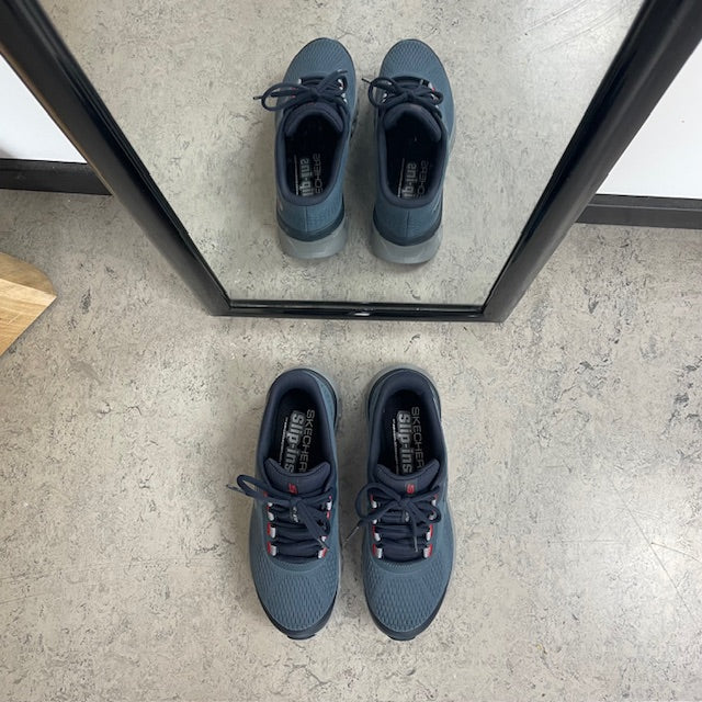 Blå Skechers Glide-Step Pro – vattentäta Slip-ins skor med Memory Foam