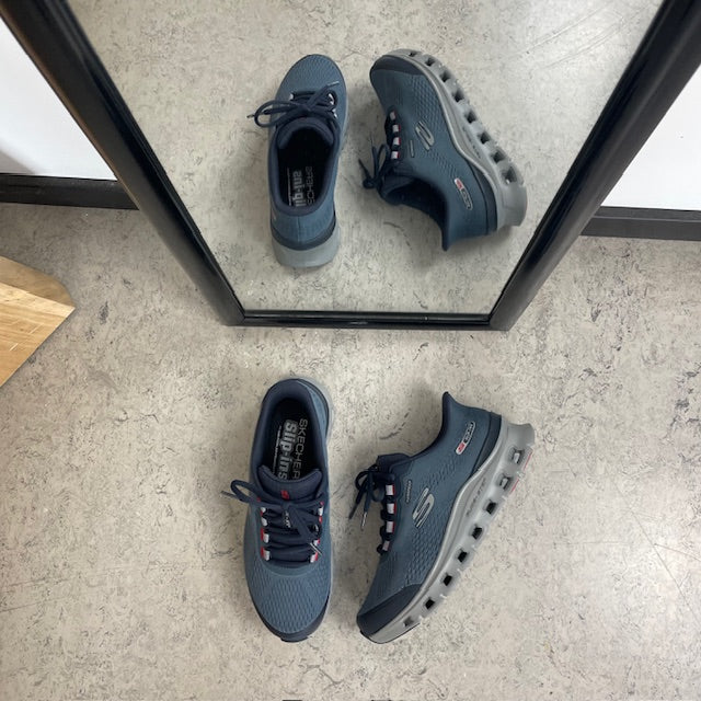 Blå Skechers Glide-Step Pro – vattentäta Slip-ins skor med Memory Foam