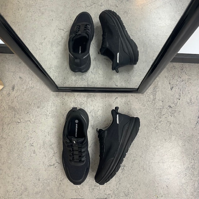 Endurance Beliso StepGo – svart unisex-sneaker för kvinnor & män