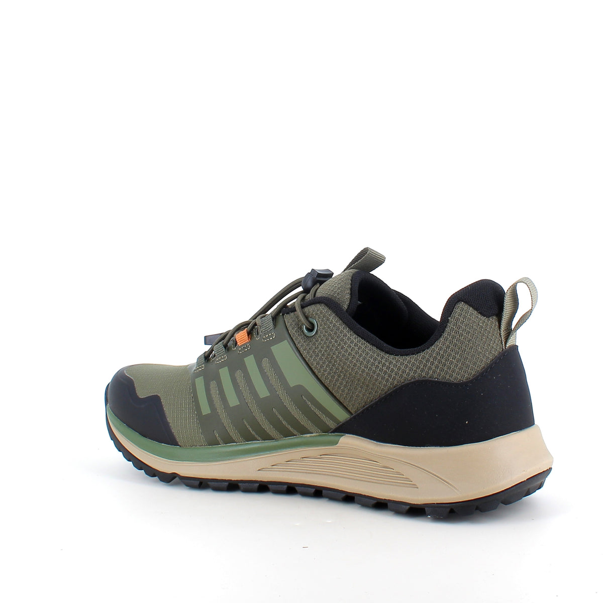 Vattentät herrsneaker i grönt med hålfotsstöd och bred passform från Green Comfort
