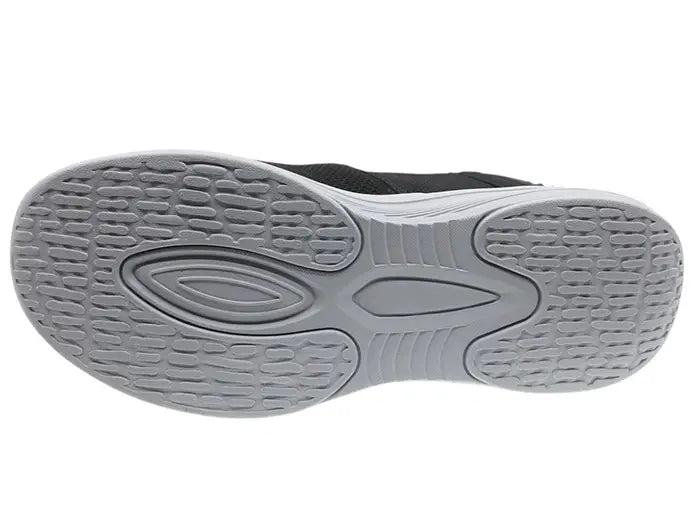 Lätt slip-on-sko i svart – med stötdämpande sula och andningsbart mesh