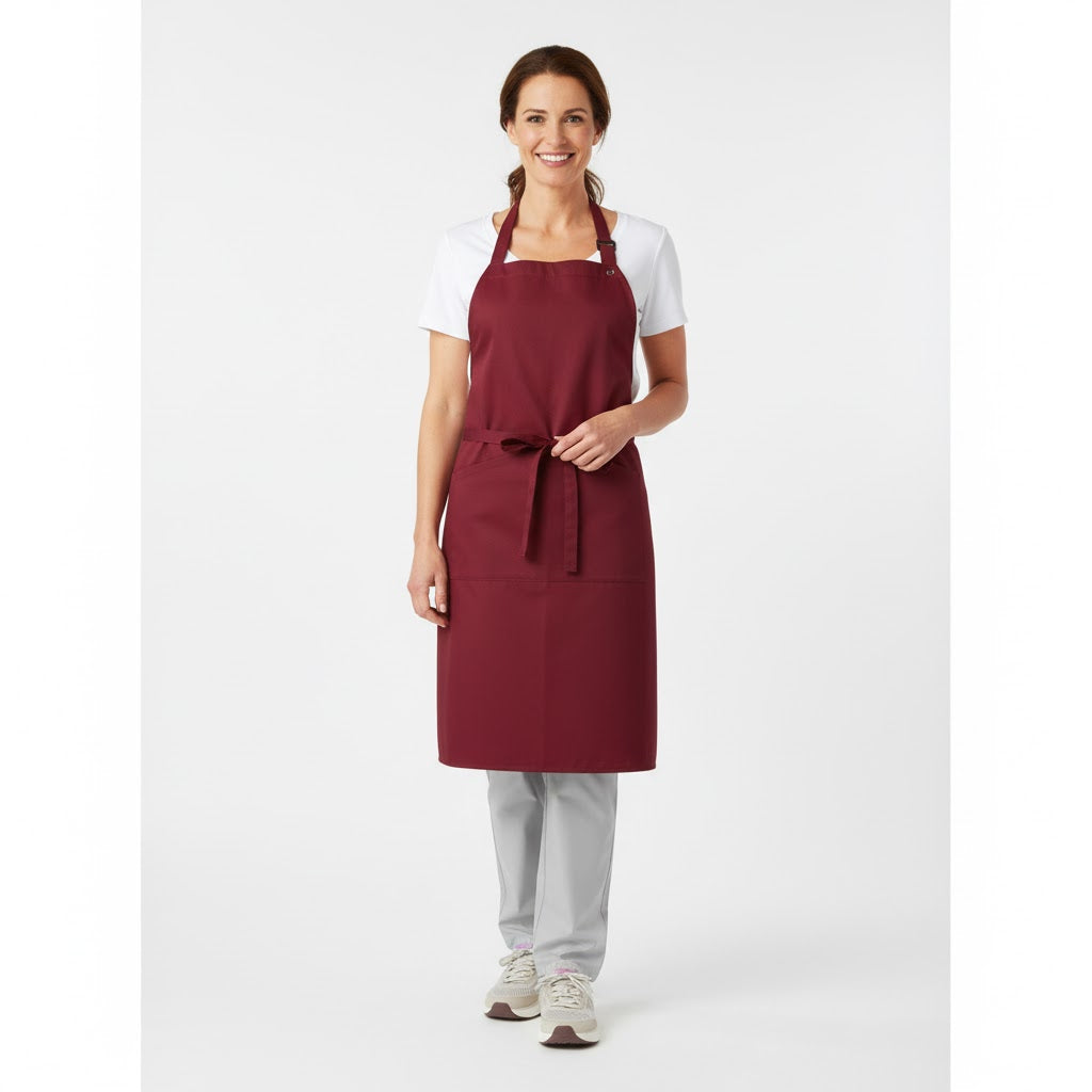 Nybo Bordeaux unisex kuskförkläde, justerbar nackrem, one size
