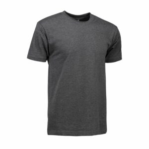 Nybo Grafit Melange Herr Basic T-shirt – Behåller formen, klassisk och slitstark