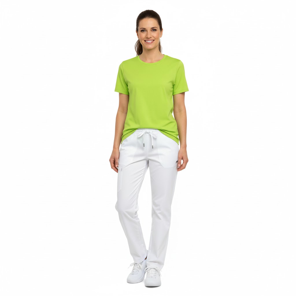 Nybo Lime Dam Prowear T-shirt, extra slitstark, formstabil