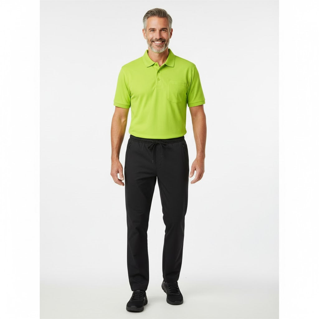 Nybo Lime Herre Prowear Poloshirt - Slitstark med bröstficka