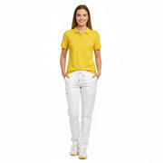 Nybo Gul Dam Prowear Poloshirt, slitstark, förkrympad